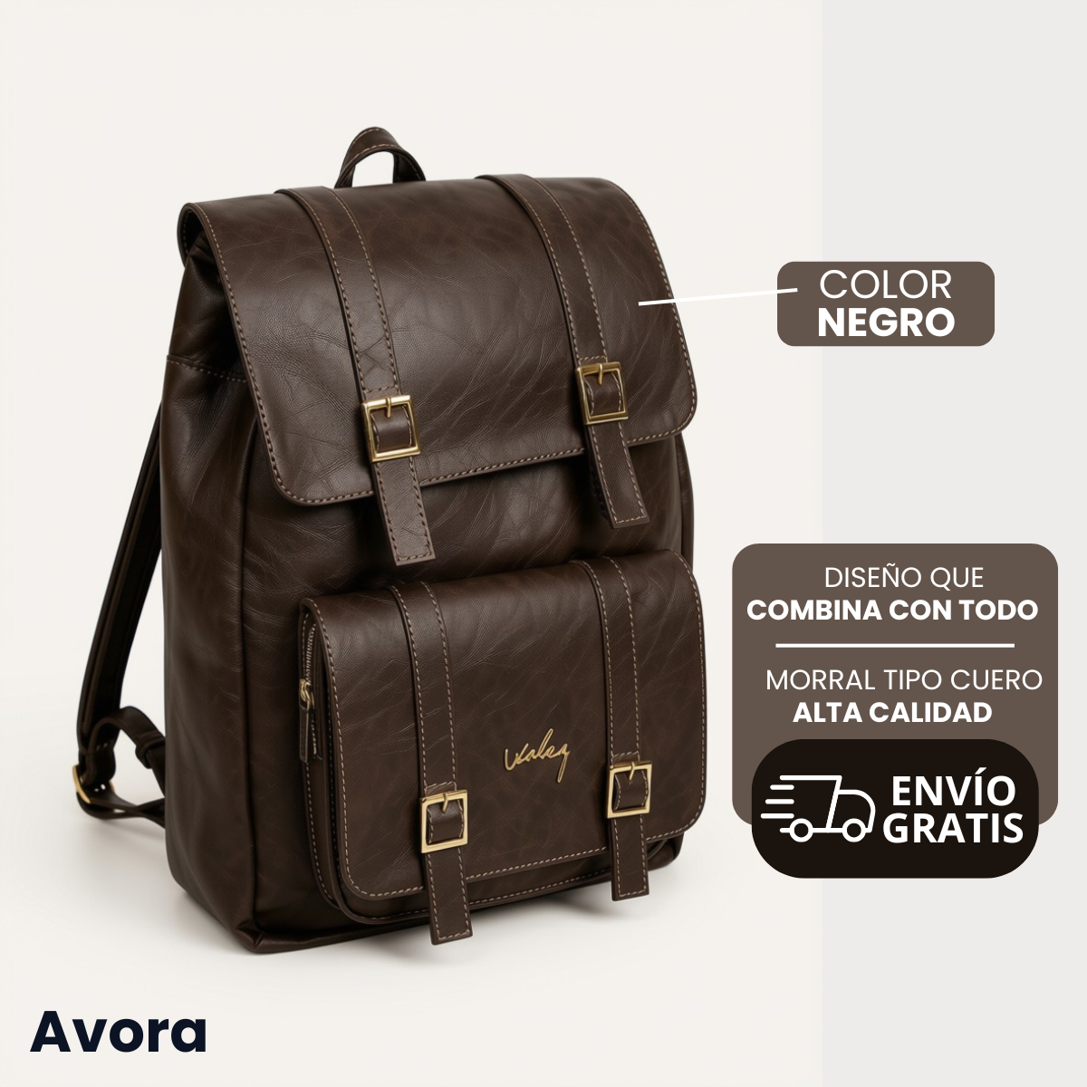 🌟 Morral Cuero vegano de alta calidad 🔥 Oferta por Tiempo Limitado..