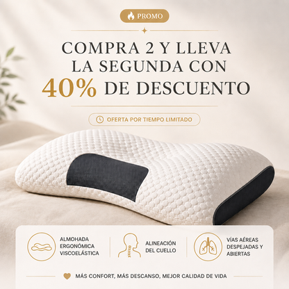 🔥 La almohada más vendida del mes — Soporte perfecto para tu cuello y hombros